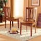 Baxton Studio Fenton Modern and Contemporary Transitional Walnut Brown Finished Wood 2-Piece Dining Chair Set 177-11379-Zoro - alternate 3